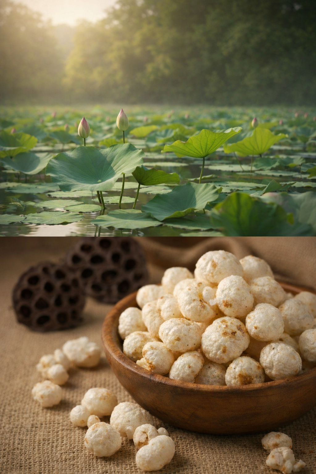 Jhiiva Premium Makhana (Foxnuts) - Natural & Crunchy Superfood